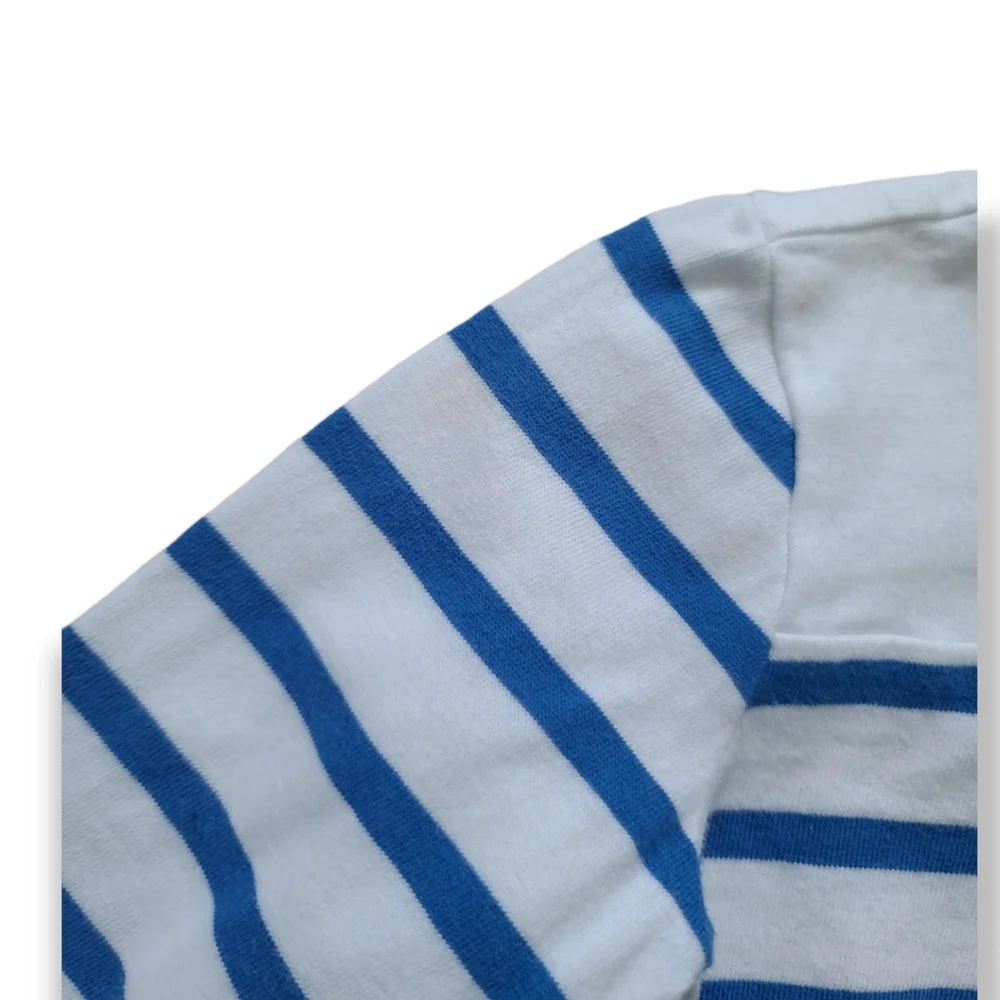 Janie & Jacks Baby Boys Blue Striped Long Sleeve Tee - Picture 3 of 5